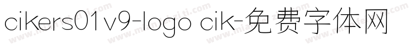 cikers01v9-logo cik字体转换